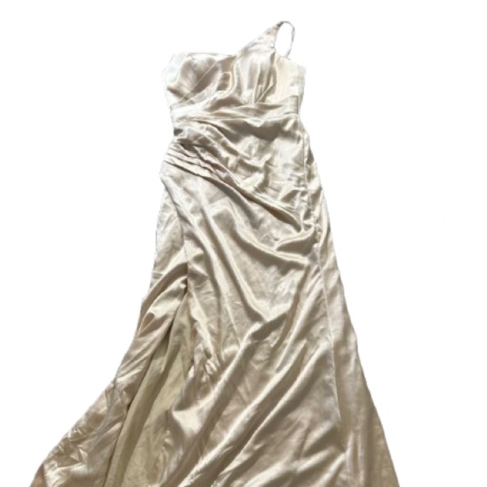 Elegant Cream Evening Gown / Bridesmaids Dress